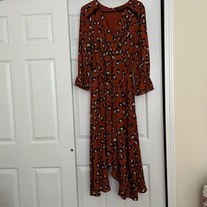 Tahari midi dress with tie waist, worn 2x great condition size 14